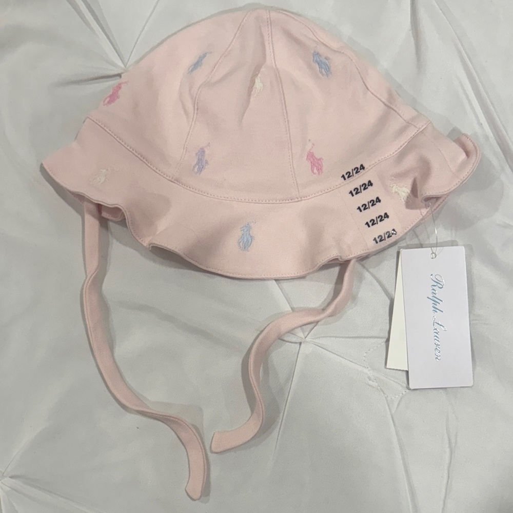 Polo by Ralph Lauren Light Pink Kids Bucket Hat